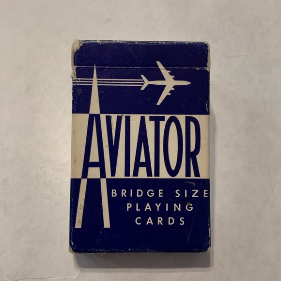 Vintage Aviator Bridge Size Playing Card - Picture 1 of 6